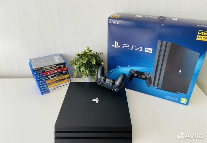 Sony playstation 4 pro 1tb + 40 топ игр гарантия
