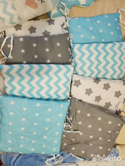 Бортики подушки в детскую кроватку