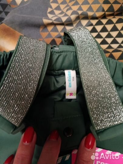 Брюки утеплённые для девочки 104