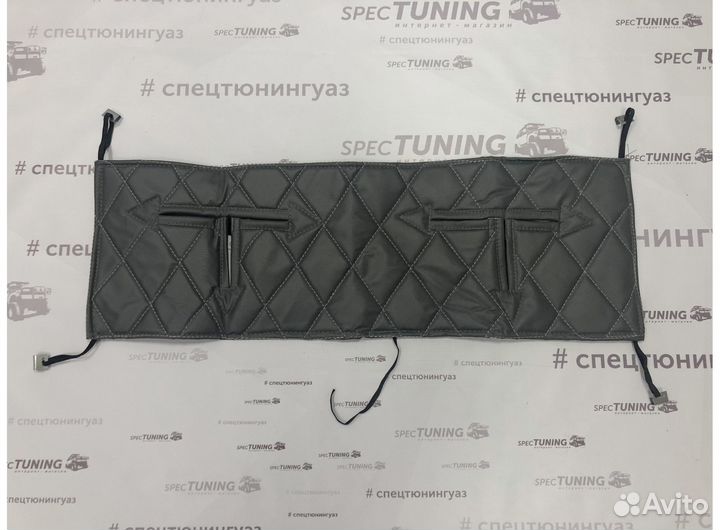 Утеплитель радиатора УАЗ Хантер серый ромб