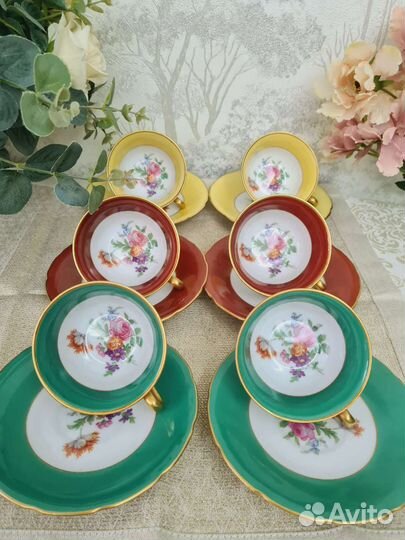 Сервиз/Чайная/кофейная пара Лимож/Limoges