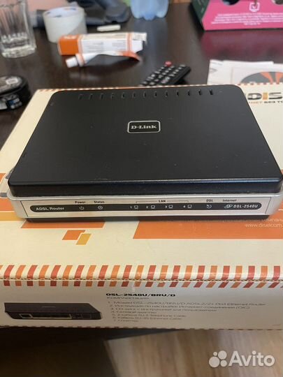 Adsl маршрутизатор d-link dsl-2540u