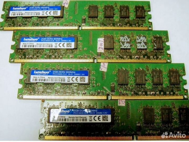 DDR2 Оперативная память для пк 800mhz 2gb