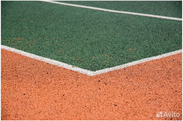 Резиновое покрытие для спортивных площадок