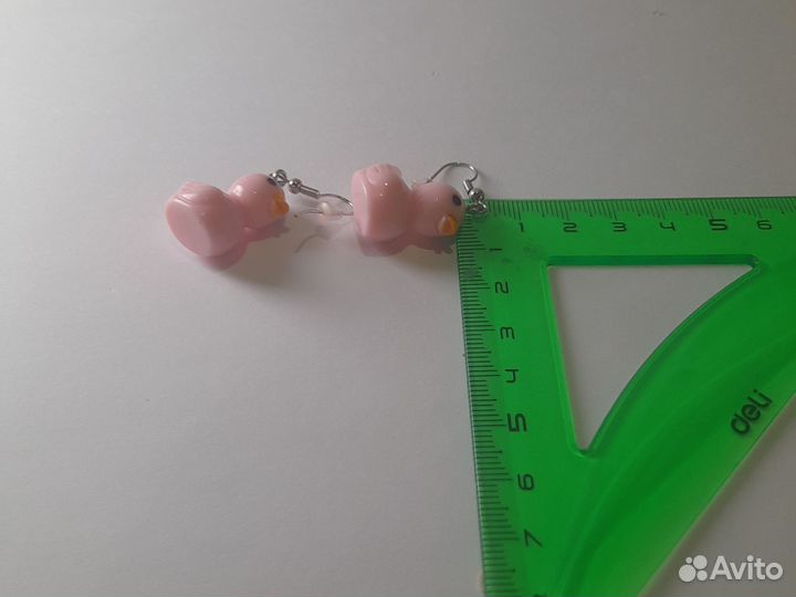 Серёжки с уткой