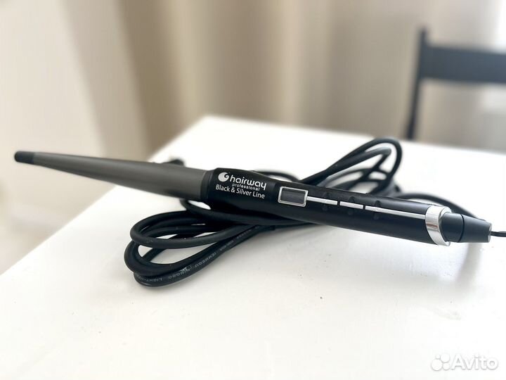 Плойка конусная Hairway Black&Silver C034