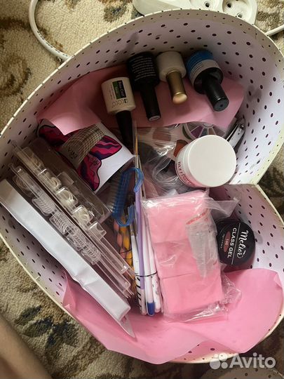 Набор для маникюра с лампой