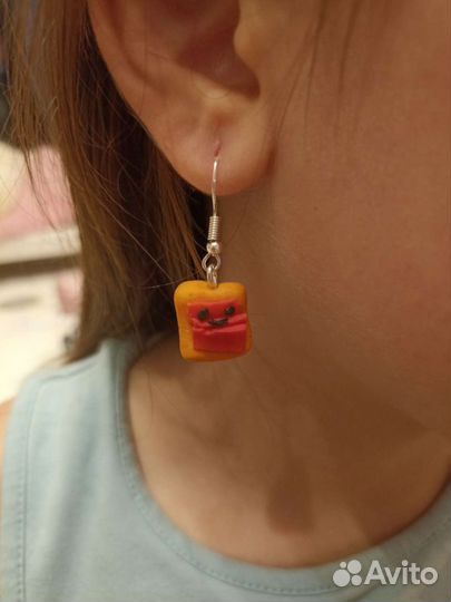 Серьги из полимерной глины