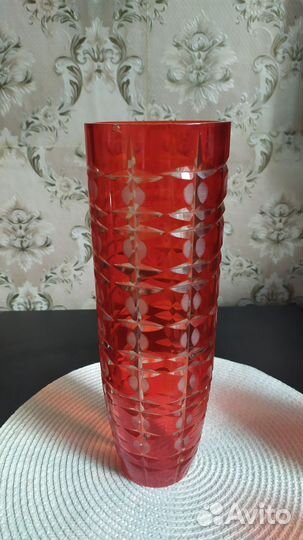 Вазы цветное стекло СССР
