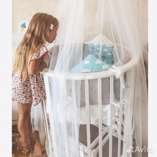 Кроватка овальная