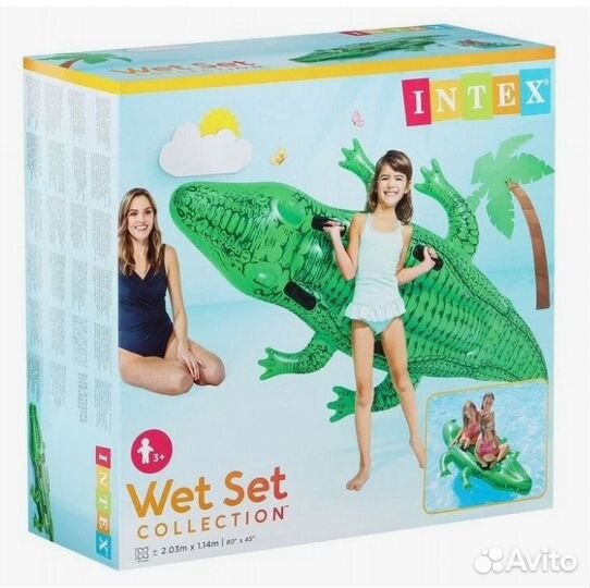 Надувной матрас детский 203 х 114 см