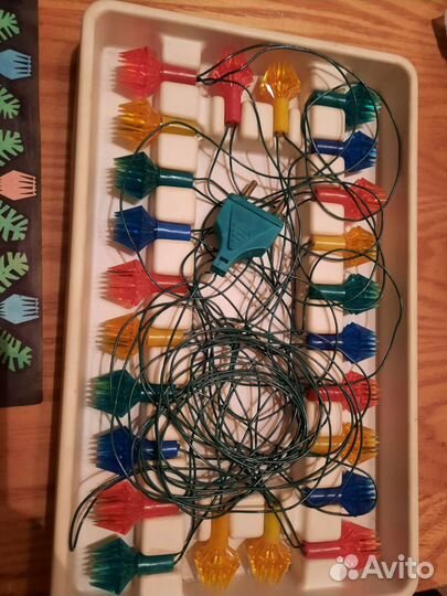 Новогодняя гирлянда СССР советские