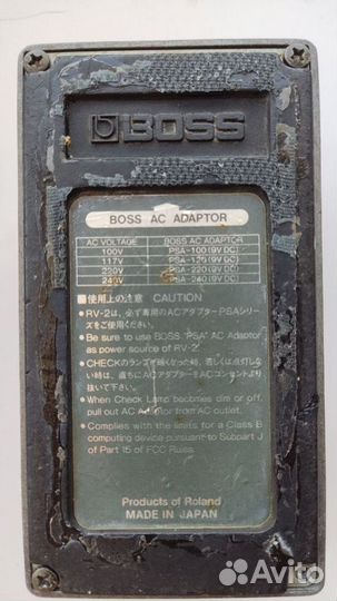 Педаль эффектов Boss Digital Reverb RV-2