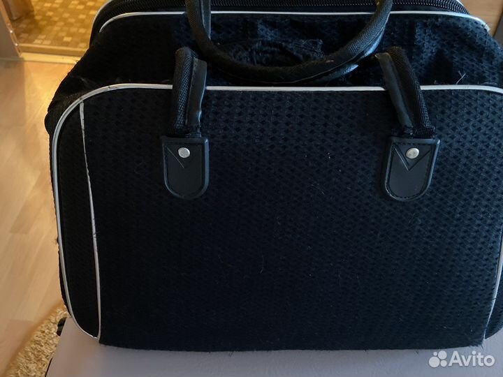 Сумка дорожная на колесах с выдвижной ручкой