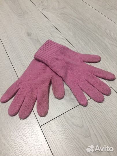 Шапка шарф перчатки комплект зимний женский