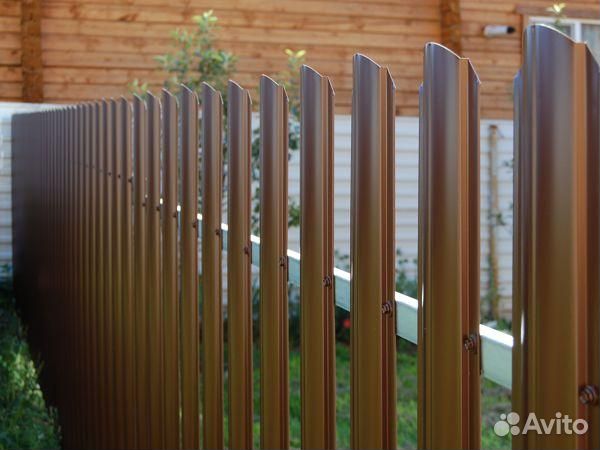 Штакетник металлический Grand Line Круглый фигурны