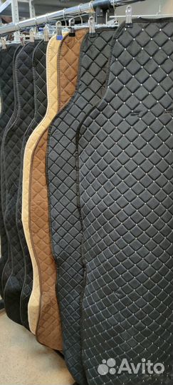 Чехлы широкие Накидки на сидения велюр алькантара