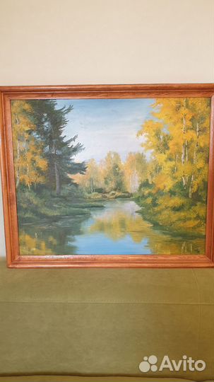 Картина маслом осенний пейзаж