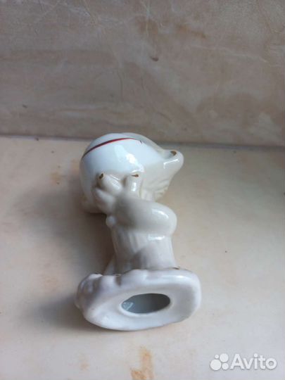 Фарфоровая статуэтка СССР обезьянка аниквариат