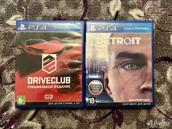 Игры Driveclub (Специальное издание) и Detroit