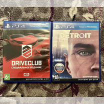 Игры Driveclub (Специальное издание) и Detroit