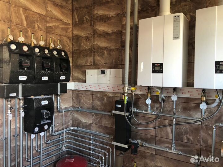 Отопление под ключ, монтаж котельной, теплый пол