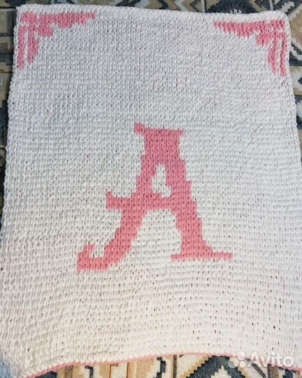 Плед детский вязаный ручная работа