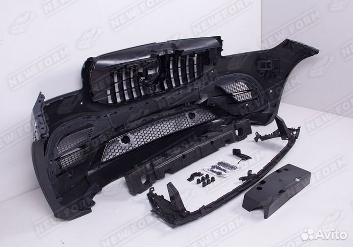 Передний бампер 6.3 AMG хром Mercedes GLS X167