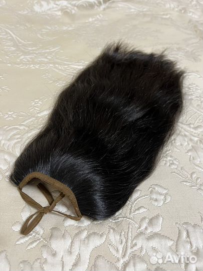 Шиньон/ из натуральных волос/40 см/104гр