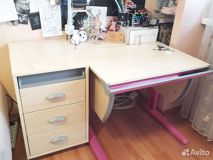 Парта ортопедическая Деми, тумба, стул