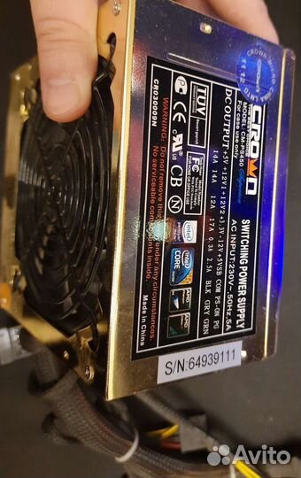 Блоки питания 6 pin 400w 450w