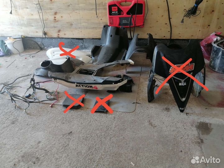 Запчасти на скутер Action 4, keeway
