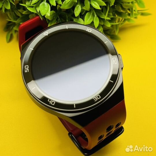 Huawei watch Gt 2e 46mm новые (красный ремешок)