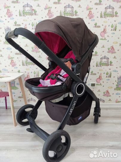 Коляска chicco urban plus crossover 2 в 1