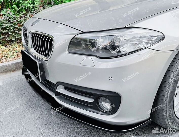 Сплиттер BMW 5 F10 LCI без М пакета глянец