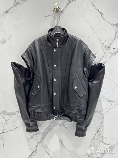 Кожаная куртка жилетка YSL женская