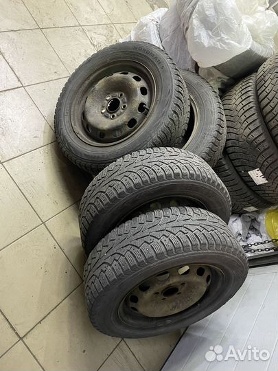 Колеса r15 5x108 зима 195х65 nokian