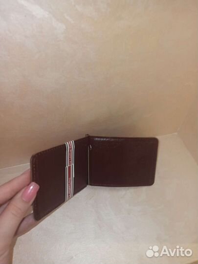 Зажим для денег из натуральной кожи