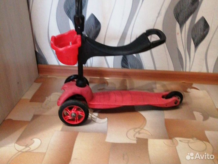 Самокат детский трёхколёсный, беговел(2в1)