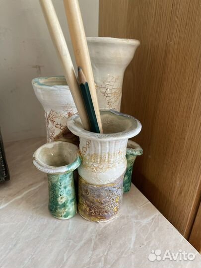 Керамическая подставка для канцелярии