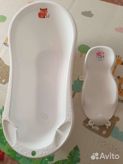 Ванночка для купания с горкой