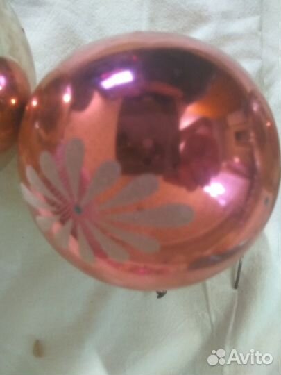 Елочные игрушки СССР Шары с росписью