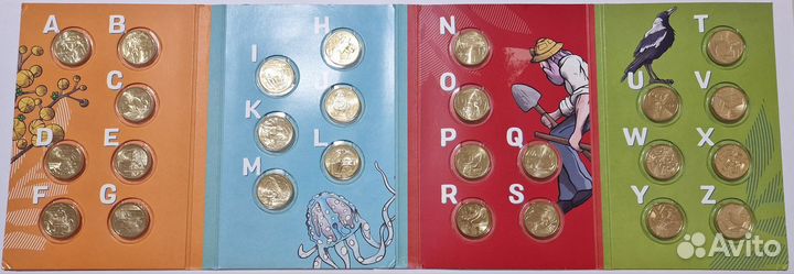 Набор монет - Азбука (Канадский доллар)