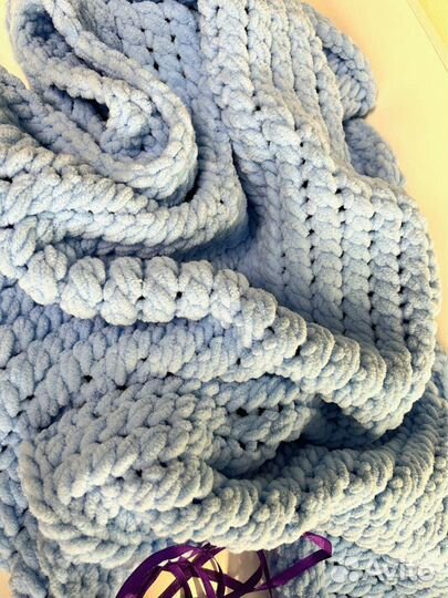 Детский вязаный плед