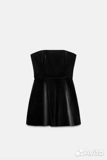 Бархатное платье Zara