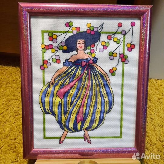 Картина,вышитая крестом 