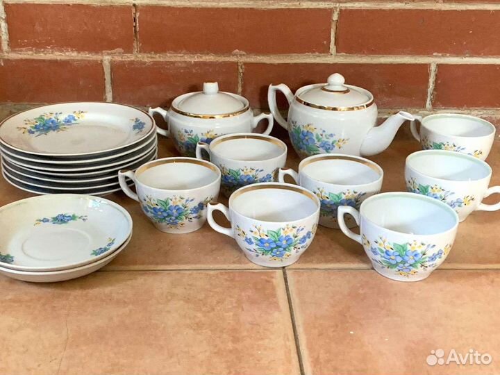 Чайный сервиз незабудки Богданович СССР