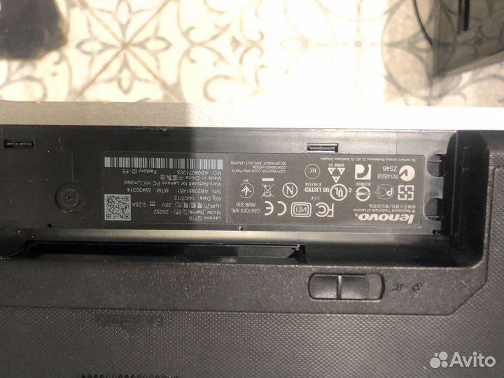 Ноутбук lenovo G710
