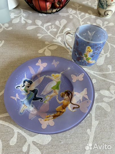 Наборы детской посуды тарелка + чашка