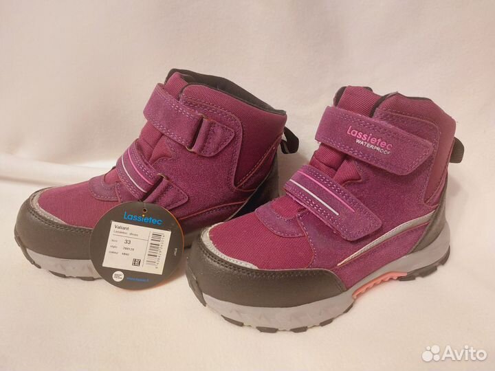 Ботинки детские Lassie зимние 33 размер